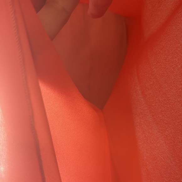 Show Me Your Mumu Zsa Zsa Papaya chiffon mini Dress swing style Orange melon S - Picture 6 of 11